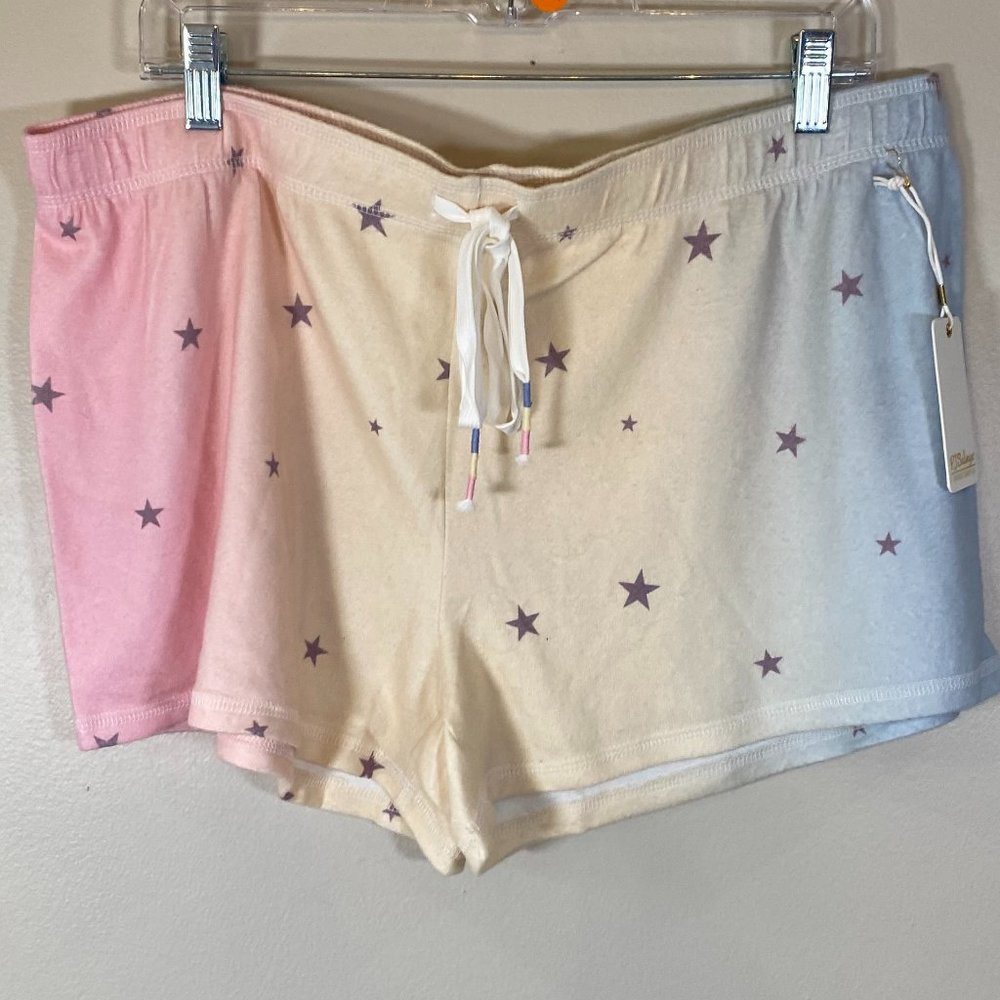 NWT PJ Salvage Peachy Party Multicolor Star Lounge Shorts - Picture 2 of 8